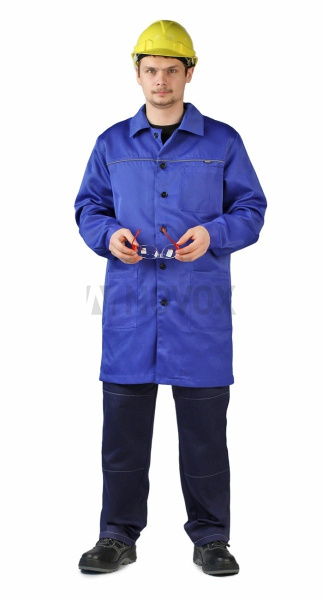 Халат мужской "Валент" васильковый