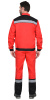 Костюм "МАСТЕР" куртка кор., п/к, красный с черным