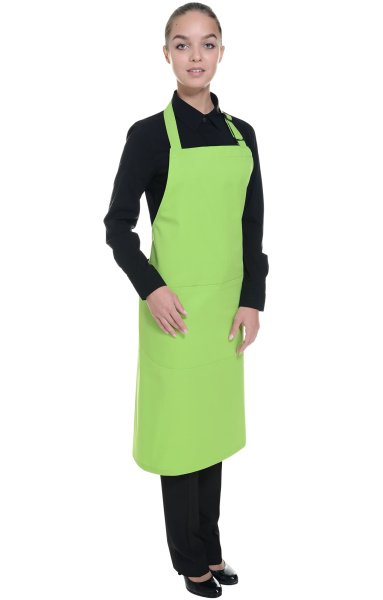 Фартук FLORA (ФЛОРА) с нагрудником spring green (весенний зеленый)