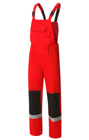 Костюм Мастер-Люкс с СВП красный/черный, куртка, п/к