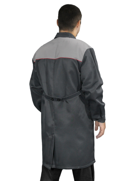 Халат мужской "Нова" цв. т.серый/св.сер