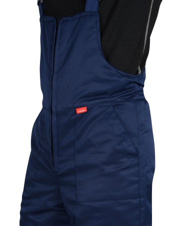 Костюм зимний "Рост-Норд"-2 куртка, п/к, т.синий с васильковым и 2 СОП 50 мм, тк. Гретта