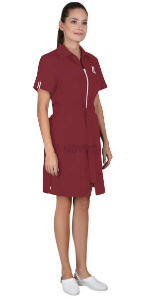 Халат ВИКТОРИЯ женский бордовый