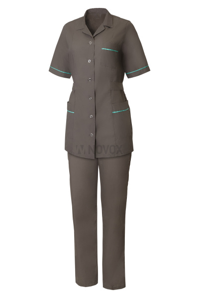  Костюм КЛИНПЛЕКС (CLINPLEX) ВИТА Лайт женский темно-серый/мята