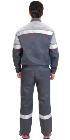 Костюм ЛЕГИОНЕР куртка кор., п/к, т.серый со св.серым и СОП