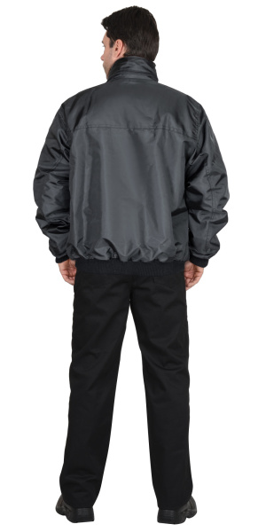 Куртка "Пикник" демисезон. укороченная (тк. Оксфорд 140) черная, на подкладке флис