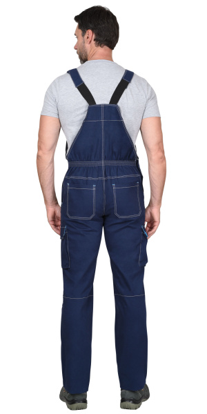 Полукомбинезон "ДЖЕТ" синий с голубым тк. мех. стрейч с ВО