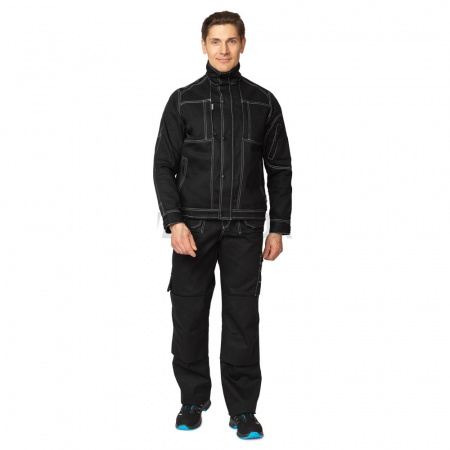 Костюм мужской "Викинг 2021" чёрный (куртка и брюки)