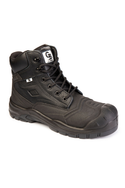 Ботинки GREYBLACK (ГРЕЙБЛЭК) с КП и КС, черные, артикул AZ-23004