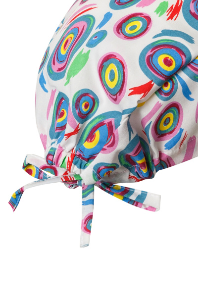 Шапочка СПЕЦ Лайт принт круги на белом