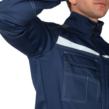 Комбинезон мужской летний "Профессионал" тёмно-синий/тёмно-серый