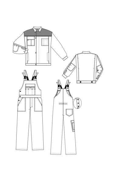 Костюм "Профи" , куртка, п/к, темно-серый