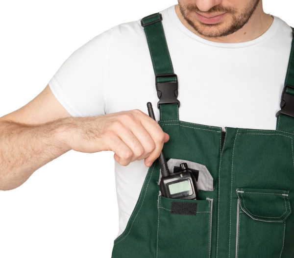 Полукомбинезон мужской летний "Эко-Труд" тёмно-зелёный, СОП