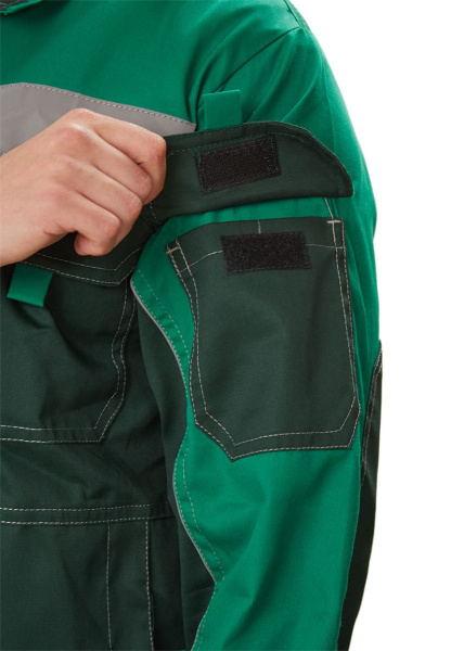 Костюм рабочий "Рольф", цвет т. зеленый/св. зеленый, куртка, п/к