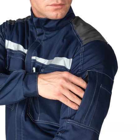 Комбинезон мужской летний "Профессионал" тёмно-синий/тёмно-серый