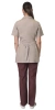 Костюм "ЛИРА" женский бежевый с шоколадным