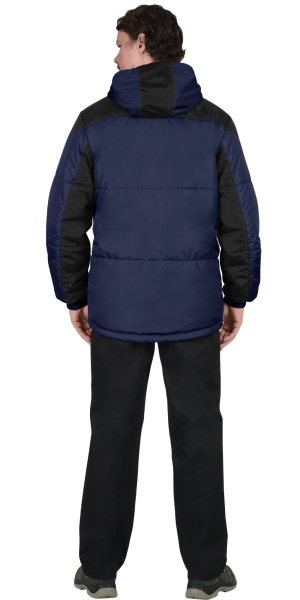 Куртка зимняя "Спринтер" мужская, т. синяя с черным, тк.Дюспо