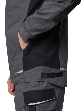 Куртка мужская "Сюрвейер" тёмно-серый/чёрный