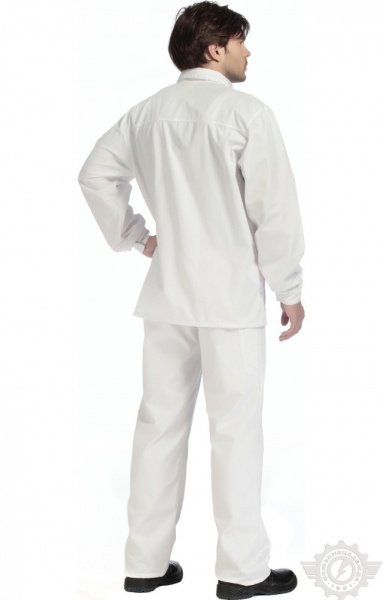 Костюм "Эксперт-2", куртка, п/к, белый
