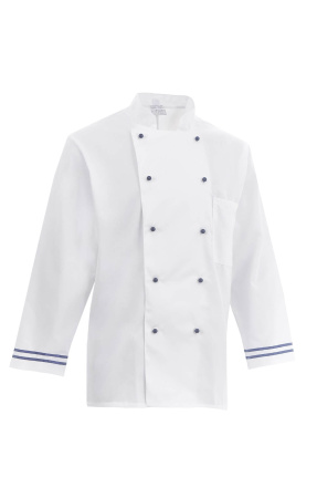 Куртка поварская (китель) "Люкс-Лайт" синяя полоска