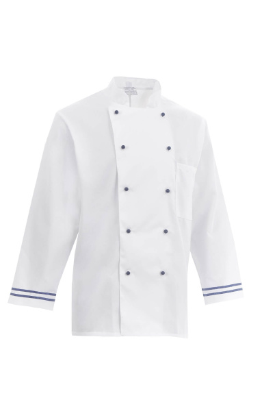 Куртка поварская (китель) "Люкс-Лайт" синяя полоска