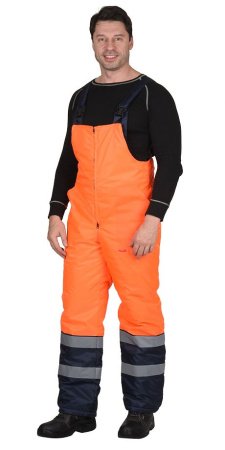 Костюм "МАГИСТРАЛЬ-3" куртка, п/к, тк. Оксфорд, оранжевый/синий, СОП