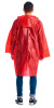 Плащ-дождевик "Люкс" на липучке ПВД 80 мкр. красный, пропаянные швы (х50)