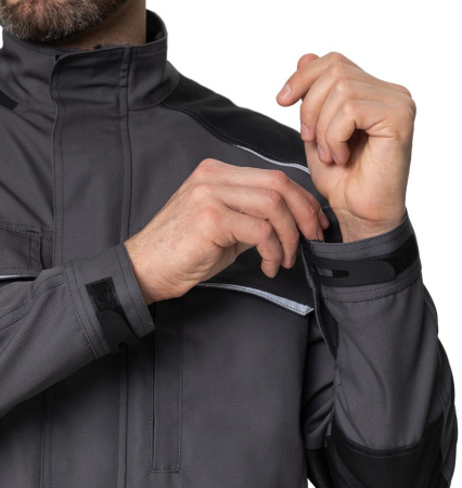 Куртка мужская "Сюрвейер" тёмно-серый/чёрный