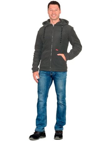 Куртка флисовая "Меркурий" цв. серый (ЧЗ)