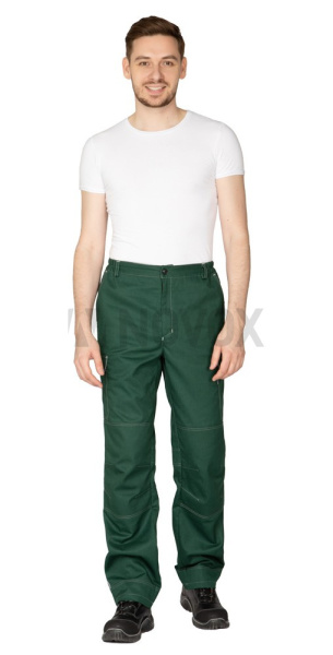 Брюки мужские "Эко-Труд" тёмно-зелёный, СОП