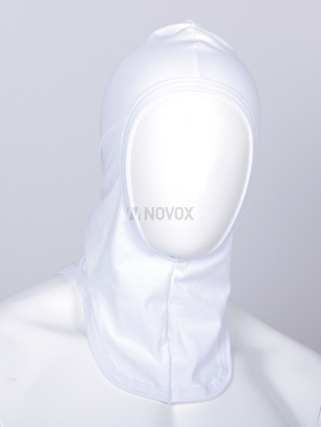 Подшлемник открытое лицо кулирка/лайкра, белый