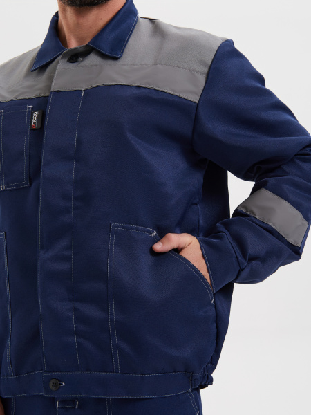 Костюм "Легион" (куртка+п/к) синий+серый