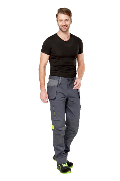 Брюки рабочие мужские летние/демисезонные "Мист" цвет т.серый/серый