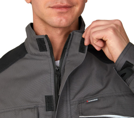 Куртка мужская "Сюрвейер" тёмно-серый/чёрный