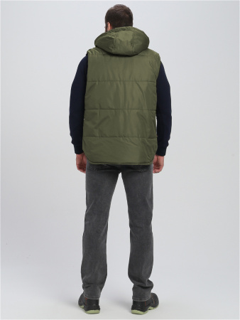 Жилет утепленный с капюшоном Респект (тк.Таслан), хаки