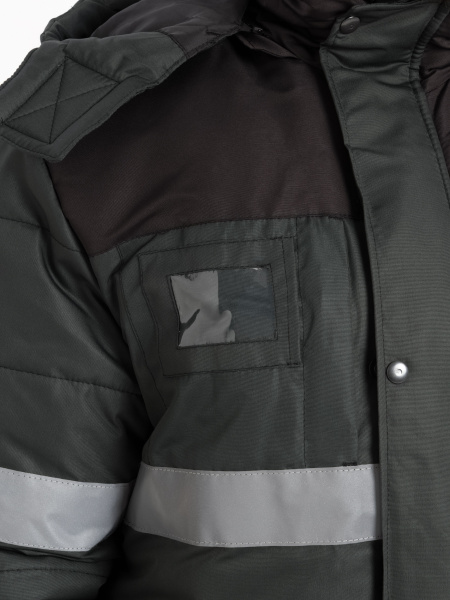 Костюм зимний «НордМен»,  куртка, п/к, серый/чёрный 