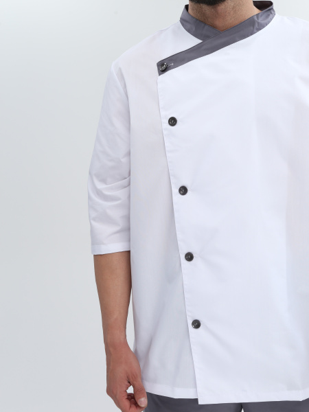 Костюм мужской Канди (тк.ТиСи,120), серый/белый