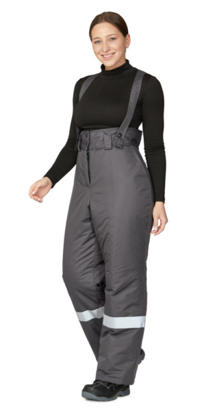 Брюки женские утеплённые "Онега" серые