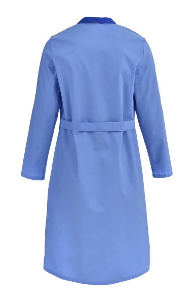 Халат "Радуга" длинный рукав голубой