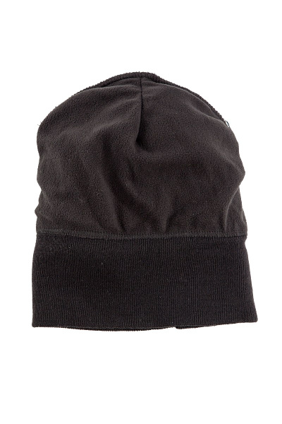 Шапка трикотажная на флисе, черный