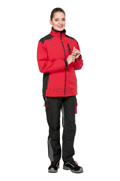 Куртка рабочая демисезонная "Студио" цвет красный/черный