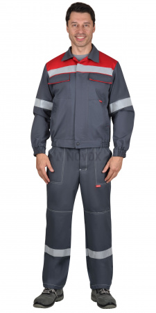 Костюм "СИРИУС-Мегион" куртка короткая, брюки из антистатической ткани с МВО