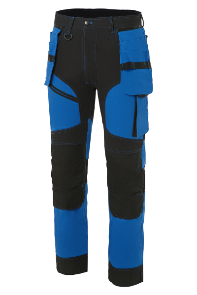 Брюки ГРАНД василек/черные