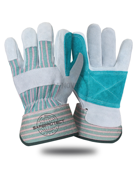 Перчатки спилковые комбинированные Safeprotect САХАЛИН усиленные р. 10,5