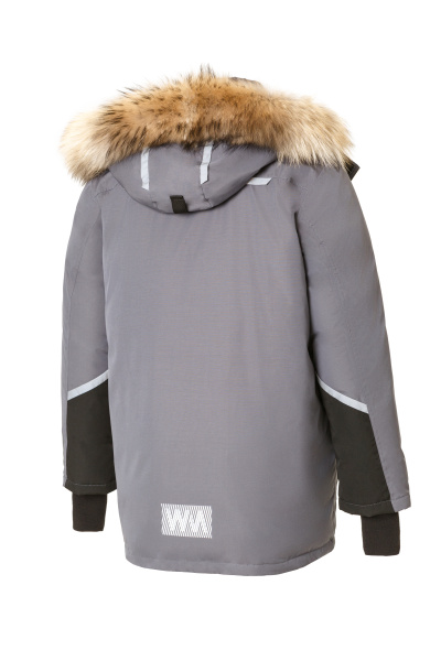 Куртка Воркмакс (WORKMAX) утепленная пух/перо т.серая/черная