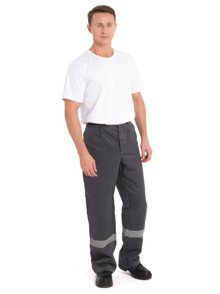 Костюм "Нова" куртка+брюки, цв. сер/красн.