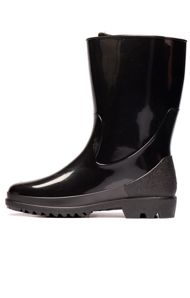 Сапоги ПВХ с чулком из НТП, модель №2 черные
