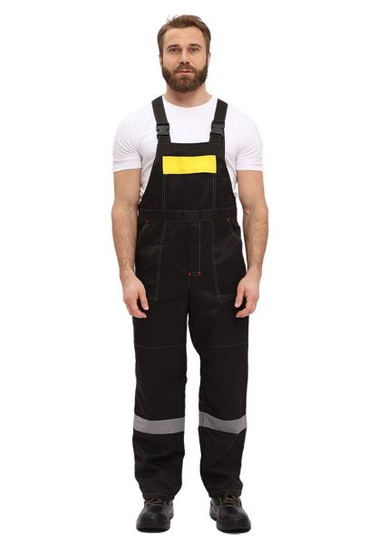 Костюм Легион куртка, п/к, цвет: черный/желтый