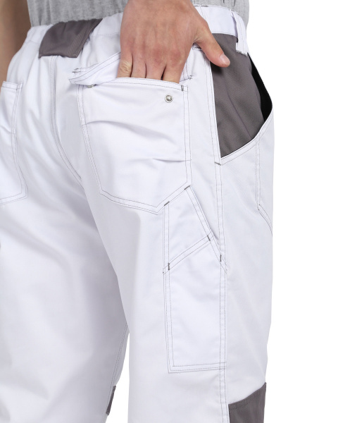 Брюки ЦИТРИН белый со средне-серым (ЧЗ)