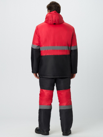 Костюм зимний "Мегрес-2" СОП (тк.OxLine,90) п/к, красный/черный